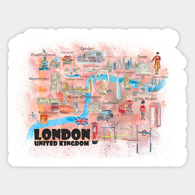 London Sticker by artshop77